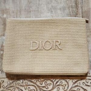 Dior Raffia Cosmetic Pouch